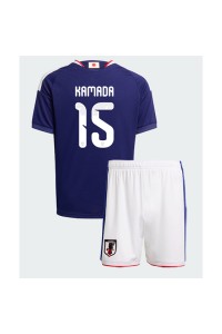 Japani Daichi Kamada #15 Jalkapallovaatteet Lasten Kotipeliasu MM-kisat 2026 Lyhythihainen (+ Lyhyet housut)
